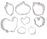 Fall/Thanksgiving Cookie Cutter Set