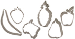 Mini Fruit Cookie Cutter Set
