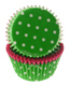 Standard Baking Cup - Lime Green & Pink w/Dots