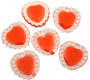 1" Red Fancy Heart Jewels