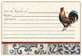 Recipe Cards- French Rooster