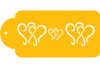 Dancing Hearts Designer Stencil