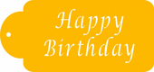 Happy Birthday Designer Stencil