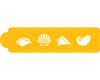 Sea Shell Side Designer Stencil