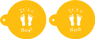 Mini Baby Feet Designer Stencil