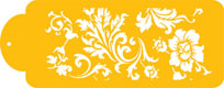 Stencil - Chic Rose