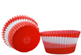 Red Swirl Mini Baking Cups
