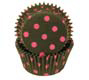 Black With Pink Dots Standard Baking Cups