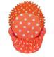 Orange Polka Dot Standard Baking Cups