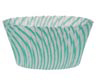 Turquoise Striped Standard Baking Cups