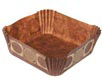 Brown and Gold 2" Square Candy Cups