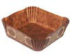 Brown and Gold 2" Square Candy Cups