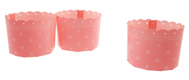 Plastic Bakeware - Polka Dot Pink Dessert Cups