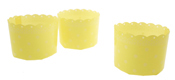 Plastic Bakeware - Polka Dot Yellow Dessert Cups