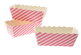 Paper Bakeware - Mini Pink Stripe Loaf Pan