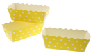 Paper Bakeware - Mini Yellow Polka Dot Loaf Pan