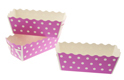 Paper Bakeware - Mini Purple Polka Dot Loaf Pan