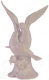 Porcelain Doves and Flowers Cake Topper