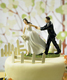 A Race to the Alter Cake Topper