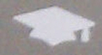 White Graduation Cap Confetti