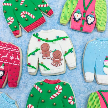 Christmas Sweater Sugar Cookies