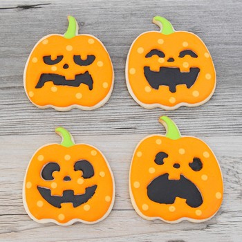 Jack o' Lantern Cookies