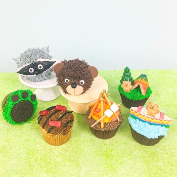 Camping Themed Cupcakes