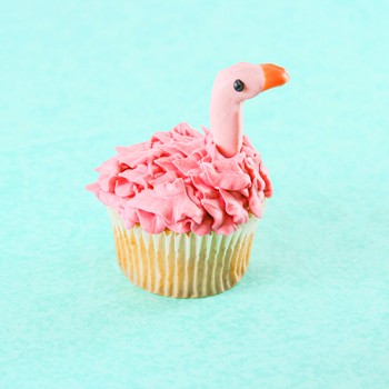 Fluffy Flamingo Cupcake