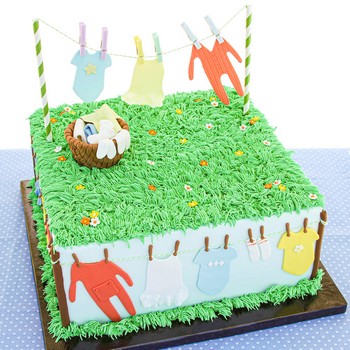 Laundry Line Cake