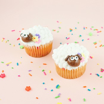 Floral Lamb Cupcake