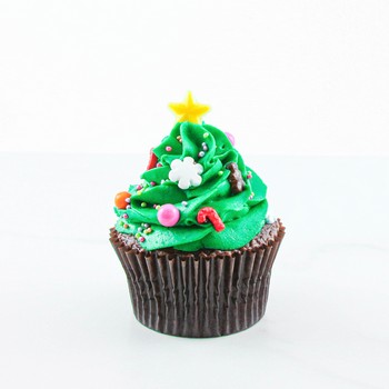 Christmas Tree Cupcake