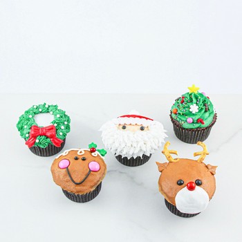 Cutie Christmas Cupcakes
