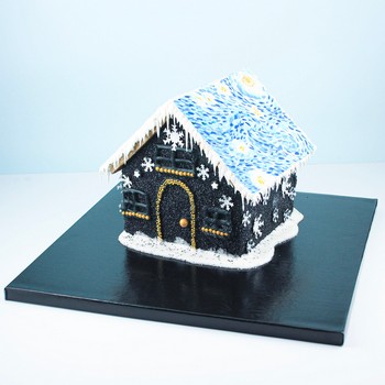 Starry Night Gingerbread House