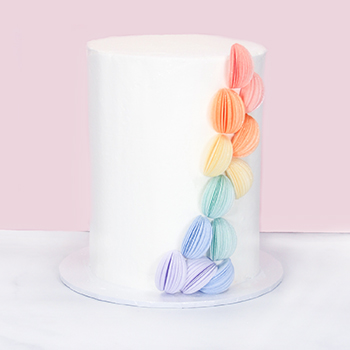 Wafer Paper Decorated Cake
