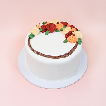 Floral Pumpkin Cake