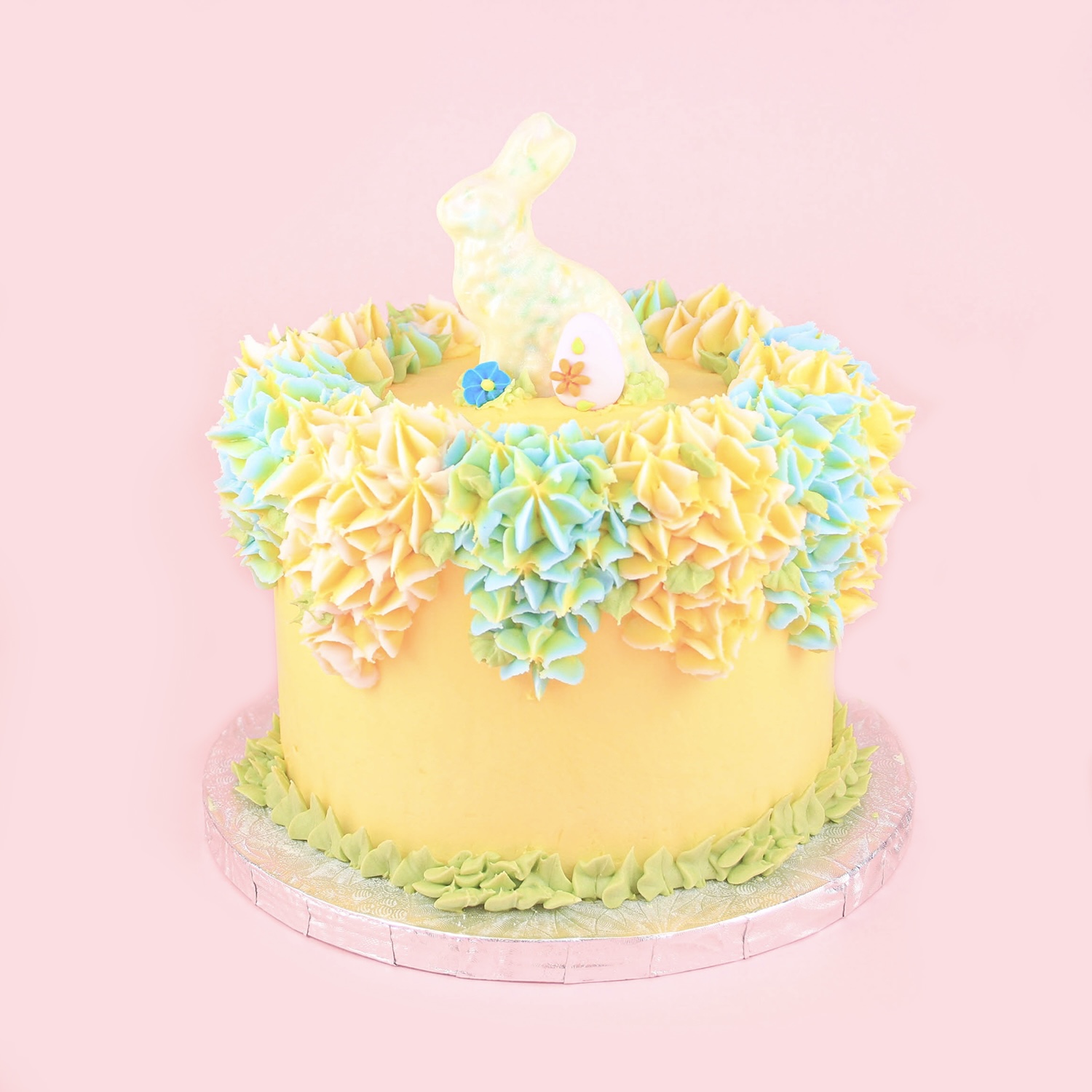 Floral Bunny Easter Cake
