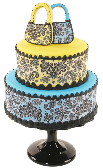 Classic Lace Edible Image Purse Cake Country Kitchen ...