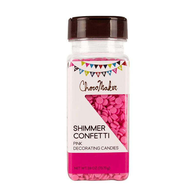 Bright Pink Shimmer Confetti Sprinkles CM9161CM Country Kitchen