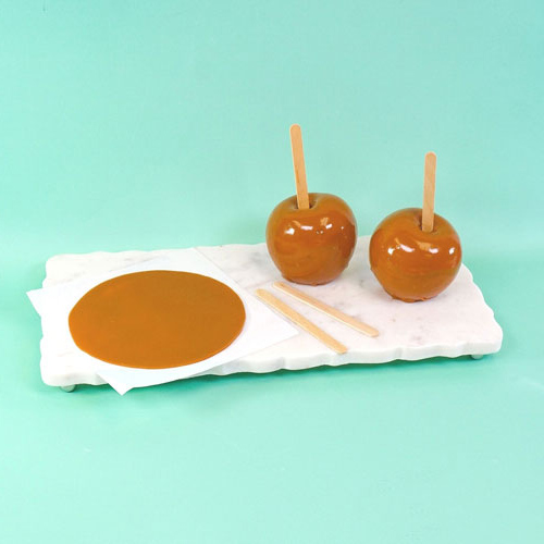 apples wrapped in caramel apple wrappers