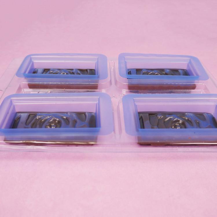 adding plastic inserts to bwb chocolate mold