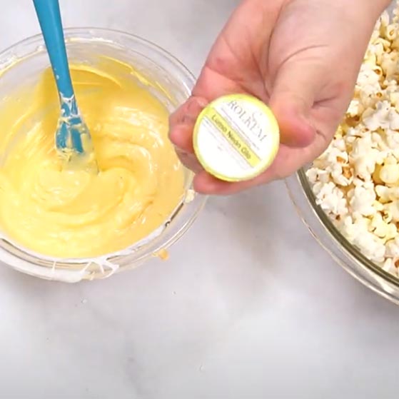 Glow in the dark popcorn for Halloween