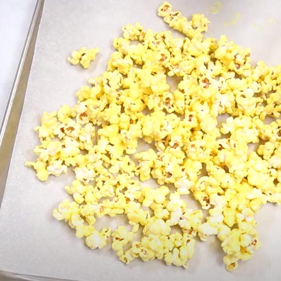 Glow in the dark popcorn for Halloween