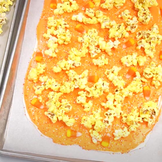 Glow in the dark popcorn for Halloween