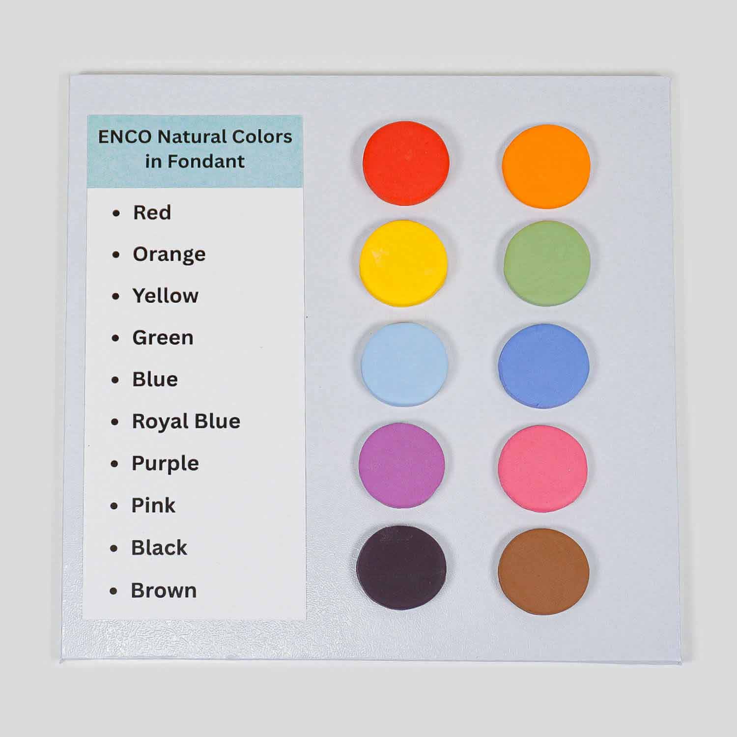test results of using natural food color with fondant