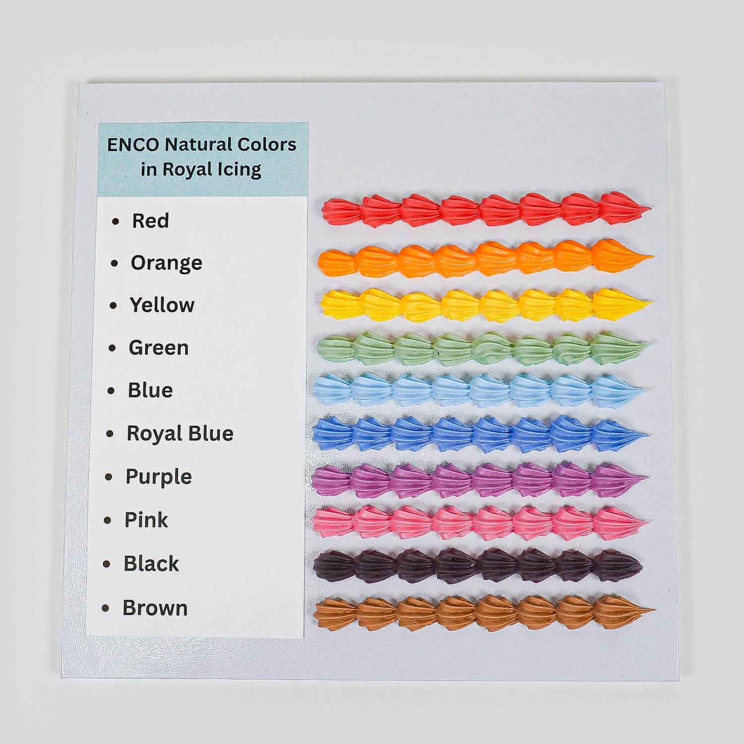 test results of using natural food color with royal icing