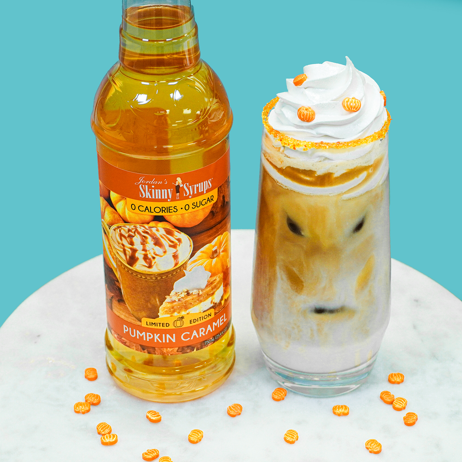 Pumpkin Spice Latte Recipe with Sugar Rim