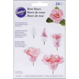 Gum Paste Rose Bases