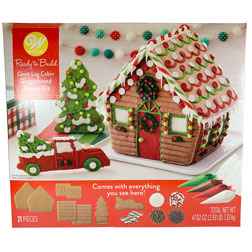 Giant Log Cabin Gingerbread House Kit