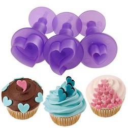 Hearts Mini Fondant Plunger Cutter Set