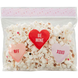 Candy Hearts Resealable Treat Bags